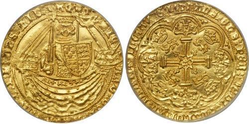 1 Noble Королівство Англія (927-1649,1660-1707) Золото Річард II (1367-1400)