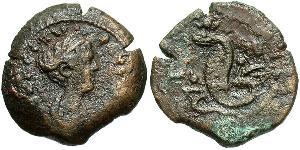1 Obol Römische Kaiserzeit (27BC-395) Bronze Faustina II (130-175)