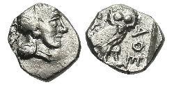 1 Obol Antikes Griechenland (1100BC-330) Silber 