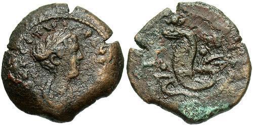 1 Obolo Impero romano (27BC-395) Bronzo Faustina II (130-175)