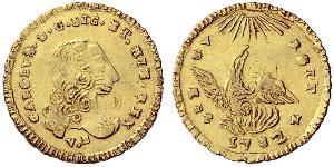 1 Oncia Italian city-states / Італія Золото Карл III король Іспанії (1716 -1788)