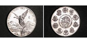 1 Onza Мексика / Соединённые Штаты Мексики (1867 - ) Серебро 