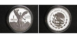 1 Onza Мексиканські Сполучені Штати (1867 - ) Срібло 