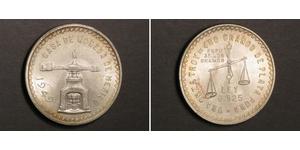 1 Onza Мексиканські Сполучені Штати (1867 - ) Срібло 