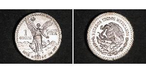 1 Onza Мексиканські Сполучені Штати (1867 - ) Срібло 
