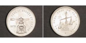 1 Onza Мексиканські Сполучені Штати (1867 - ) Срібло 