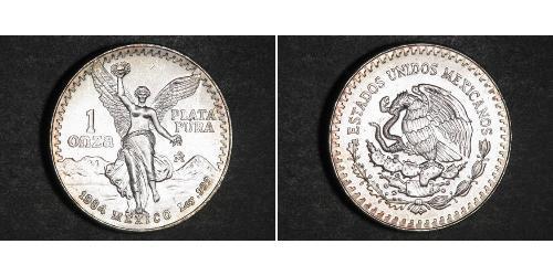 1 Onza Мексиканські Сполучені Штати (1867 - ) Срібло 