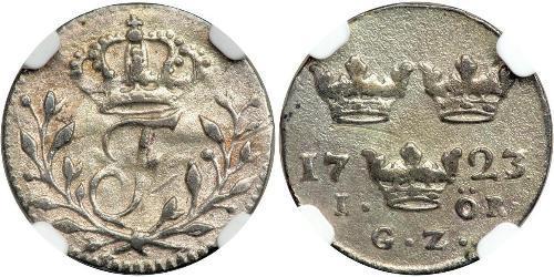 1 Ore Svezia Argento Federico I di Svezia (1676 -1751)