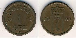 1 Ore Norwegen Bronze 