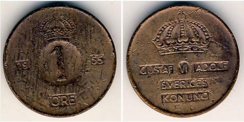 1 Ore Schweden Bronze 