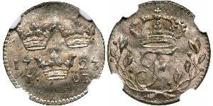 1 Ore Sweden Silver Frederick I of Sweden (1676 -1751)