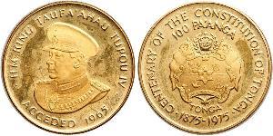 1 Paanga Tonga (1970 - ) Gold 