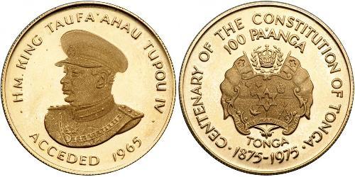 1 Paanga Tonga (1970 - ) Gold 