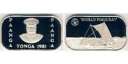 1 Paanga Tonga (1970 - ) Silver 