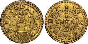 1 Pagoda Compañía Británica de las Indias Orientales (1757-1858) Oro 