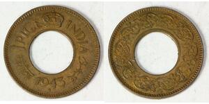 1 Paisa Raj Británico (1858-1947) Bronce 