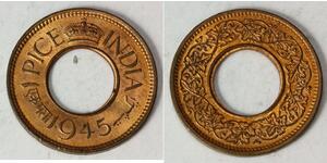1 Paisa Britisch-Indien (1858-1947) Bronze 
