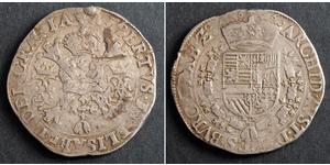 1 Patagon Pays-Bas espagnols (1581 - 1714) Argent Albert d
