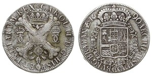 1 Patagon Países Bajos Españoles (1581 - 1714) Plata Carlos II de España (1661-1700)