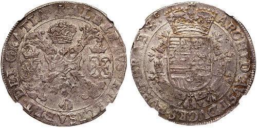 1 Patagon Países Bajos Españoles (1581 - 1714) Plata Alberto de Austria (1559 - 1621) / Isabel Clara Eugenia (1566 -1633)