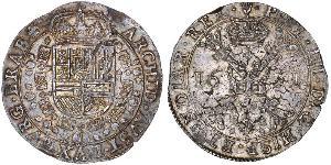 1 Patagon Spanische Niederlande (1581 - 1714) Silber Philip IV. von Spanien (1605 -1665)