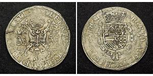 1 Patagon Spanische Niederlande (1581 - 1714) Silber Isabel Clara Eugenia von Österreich (1566 -1633) / Albrecht VII. von Österreich (1559 - 1621)