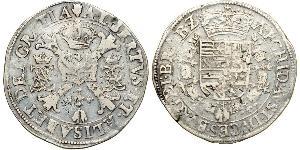 1 Patagon Spanische Niederlande (1581 - 1714) Silber Isabel Clara Eugenia von Österreich (1566 -1633) / Albrecht VII. von Österreich (1559 - 1621)