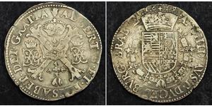 1 Patagon Spanische Niederlande (1581 - 1714) Silber Isabel Clara Eugenia von Österreich (1566 -1633) / Albrecht VII. von Österreich (1559 - 1621)