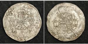 1 Patagon Spanische Niederlande (1581 - 1714) Silber Isabel Clara Eugenia von Österreich (1566 -1633) / Albrecht VII. von Österreich (1559 - 1621)
