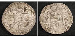 1 Patagon Spanische Niederlande (1581 - 1714) Silber Isabel Clara Eugenia von Österreich (1566 -1633) / Albrecht VII. von Österreich (1559 - 1621)