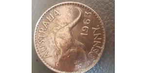 1 Penny Australia (1939 - ) Bronce Isabel II (1926-2022)
