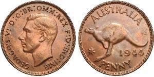 1 Penny Australia (1939 - ) Bronce Jorge VI (1895-1952)