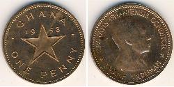1 Penny Ghana (1957 - ) Bronce 