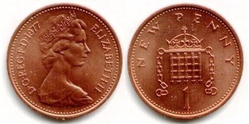 1 Penny Reino Unido (1922-) Bronce Isabel II (1926-2022)