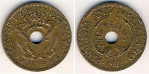 1 Penny Southern Rhodesia (1923-1980) Bronce 