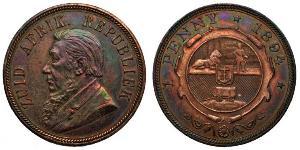 1 Penny Sudáfrica (1910 - ) Bronce Paul Kruger (1825 - 1904)