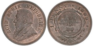1 Penny Sudáfrica (1910 - ) Bronce Paul Kruger (1825 - 1904)