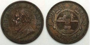 1 Penny Sudáfrica (1910 - ) Bronce Paul Kruger (1825 - 1904)