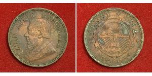 1 Penny Sudáfrica (1910 - ) Bronce Paul Kruger (1825 - 1904)
