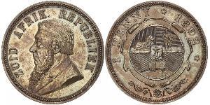 1 Penny Sudáfrica (1910 - ) Bronce Paul Kruger (1825 - 1904)