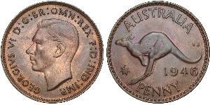 1 Penny Australia (1939 - ) Bronze George VI (1895-1952)