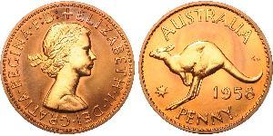 1 Penny Australia (1939 - ) Bronze Elizabeth II (1926-2022)