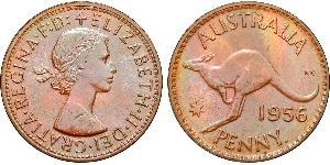 1 Penny Australia (1939 - ) Bronze Elizabeth II (1926-2022)