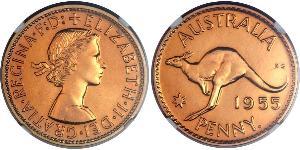1 Penny Australie (1939 - ) Bronze Elizabeth II (1926-2022)
