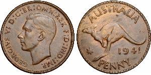 1 Penny Australie (1939 - ) Bronze George VI (1895-1952)