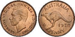 1 Penny Australien (1939 - ) Bronze Georg VI (1895-1952)