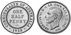 1 Penny Australien (1939 - ) Bronze Georg VI (1895-1952)