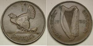 1 Penny Ireland (1922 - ) Bronze 
