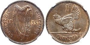 1 Penny Ireland (1922 - ) Bronze 