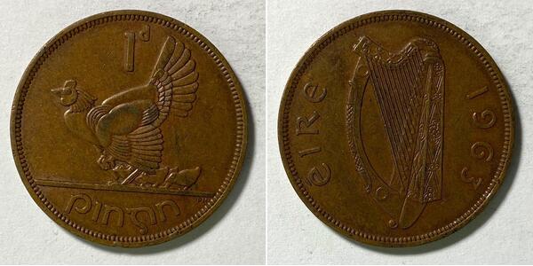 1 Penny Ireland (1922 - ) Bronze 